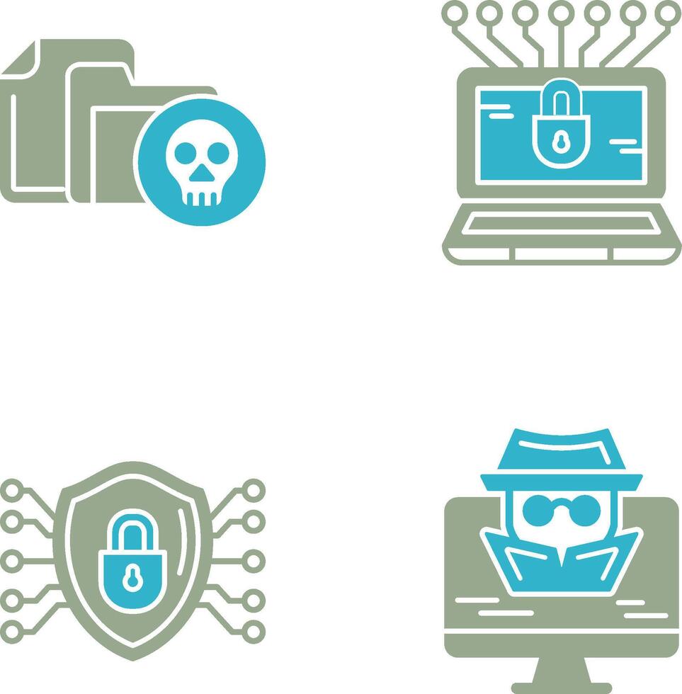 Infected File and Money Hacking Icon vector