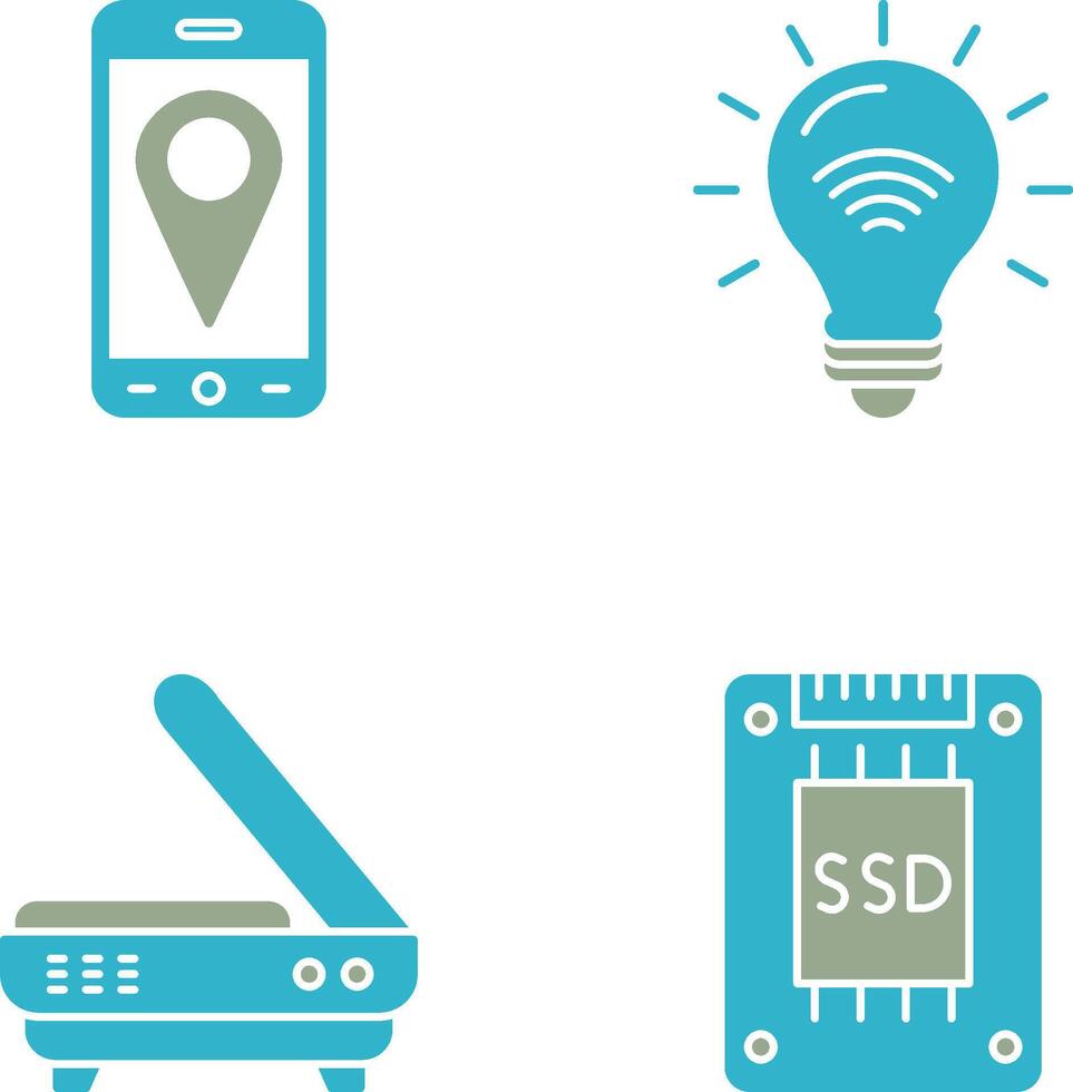 Gps and Smart Energy Icon vector