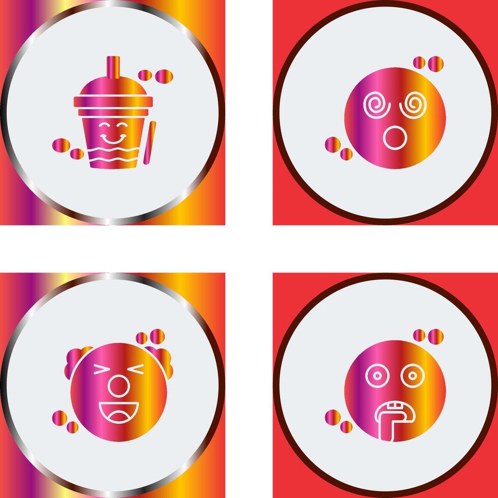 Drink and Dizzy Icon vector