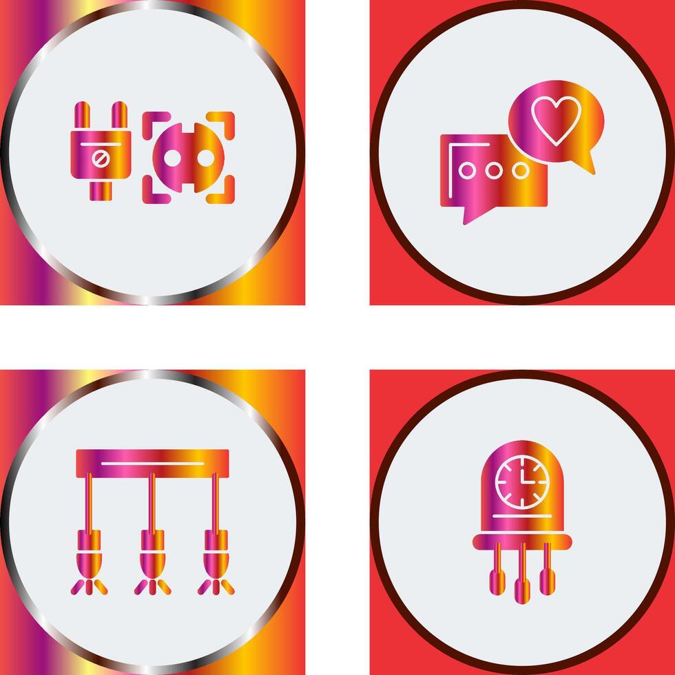 Socket and Chat Icon vector