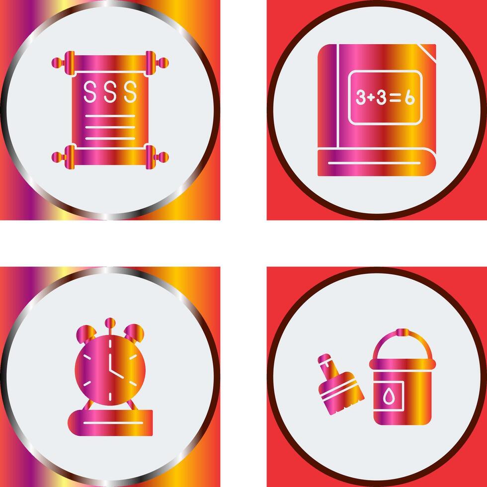 History and Math Icon vector