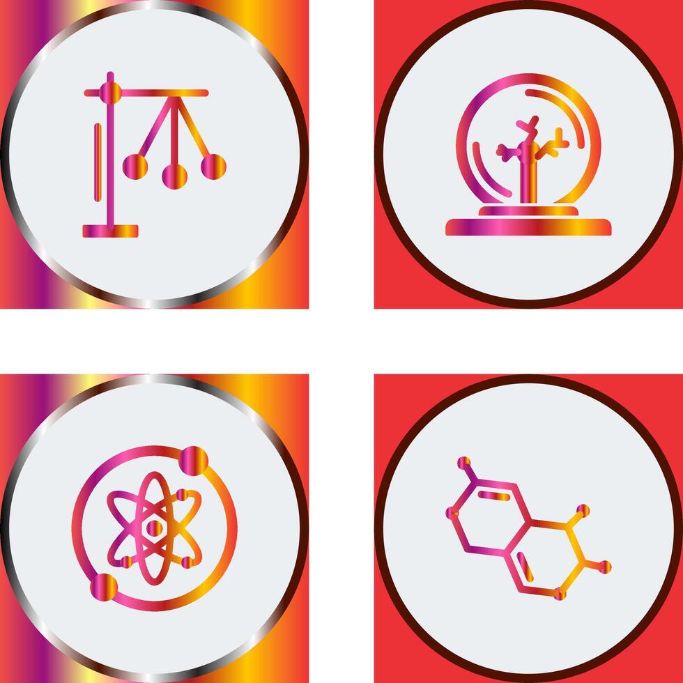 Pendulum and Plasma Ball Icon vector