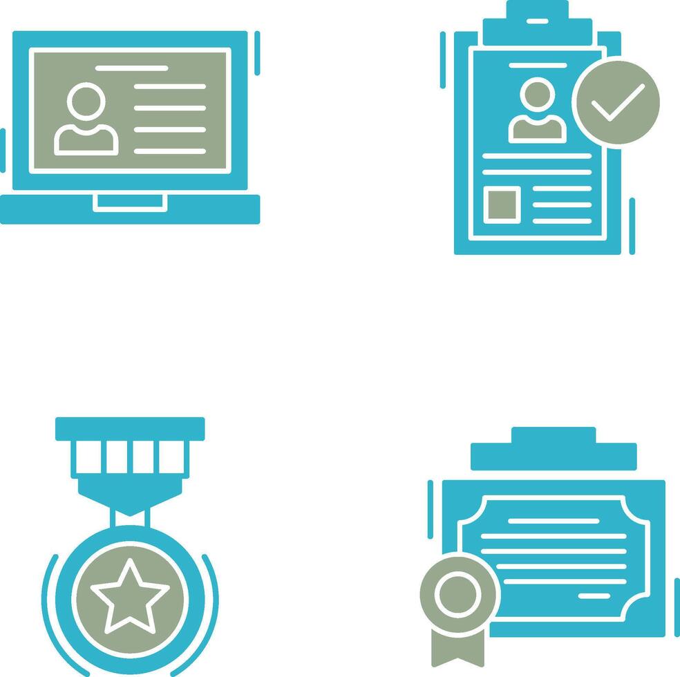 Laptop and Hire Icon vector