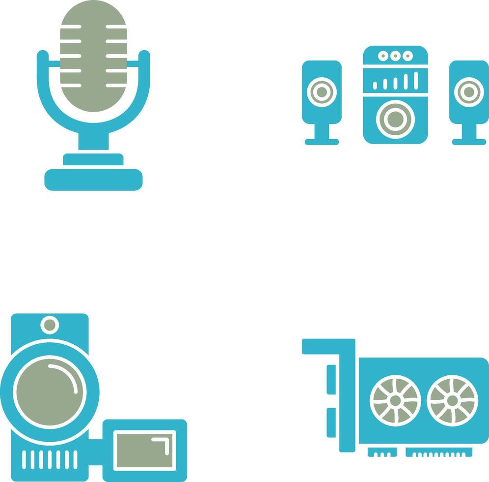 Microphone and Sound System Icon vector