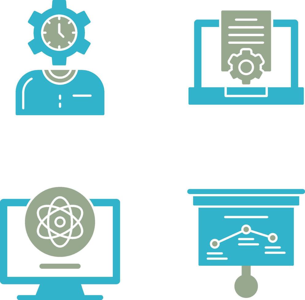 Time and Research Icon vector