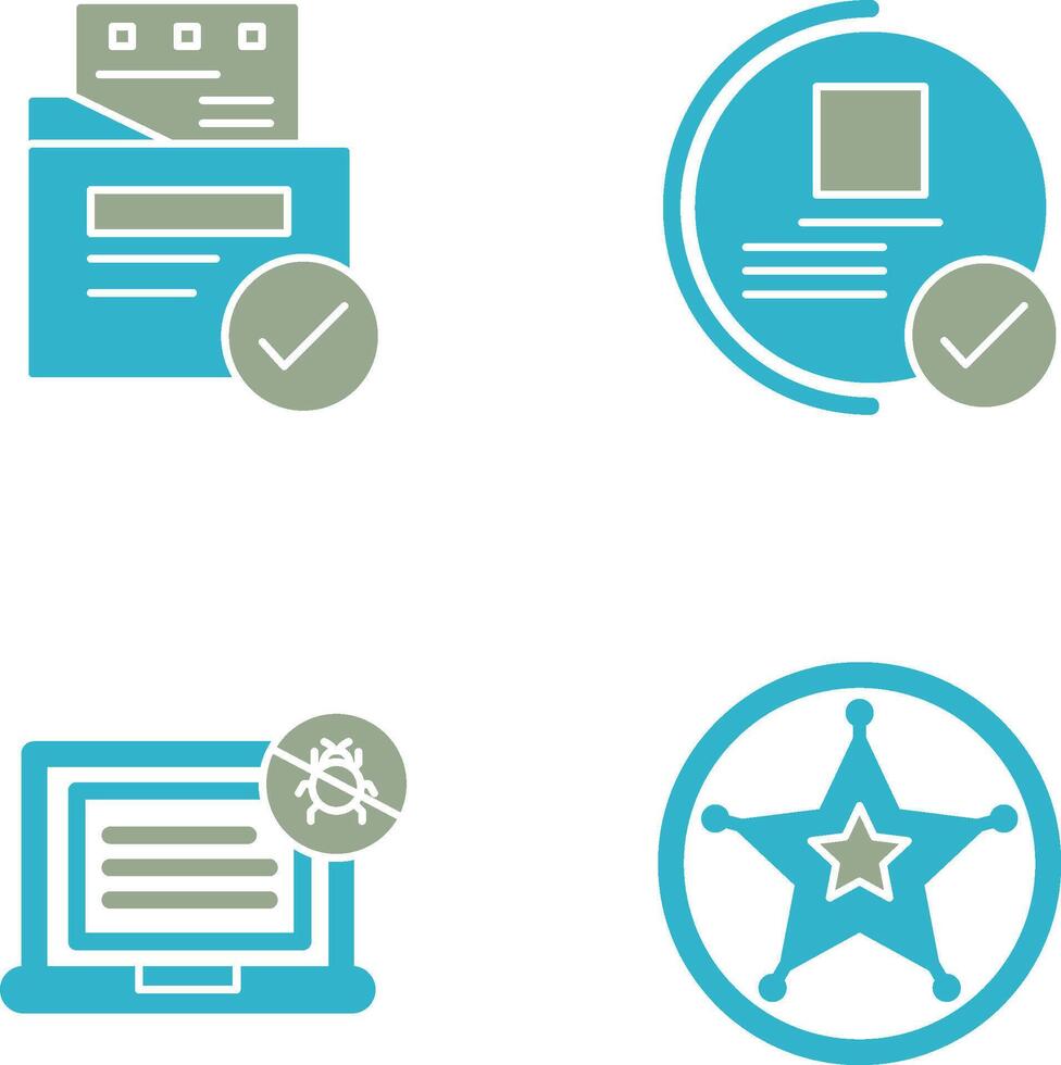 File Protection and Guarantee Icon vector