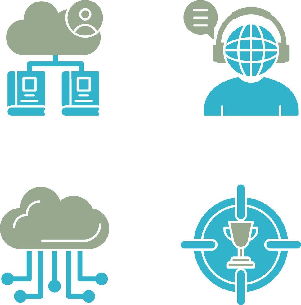 Onlne Education and Liberary Icon vector