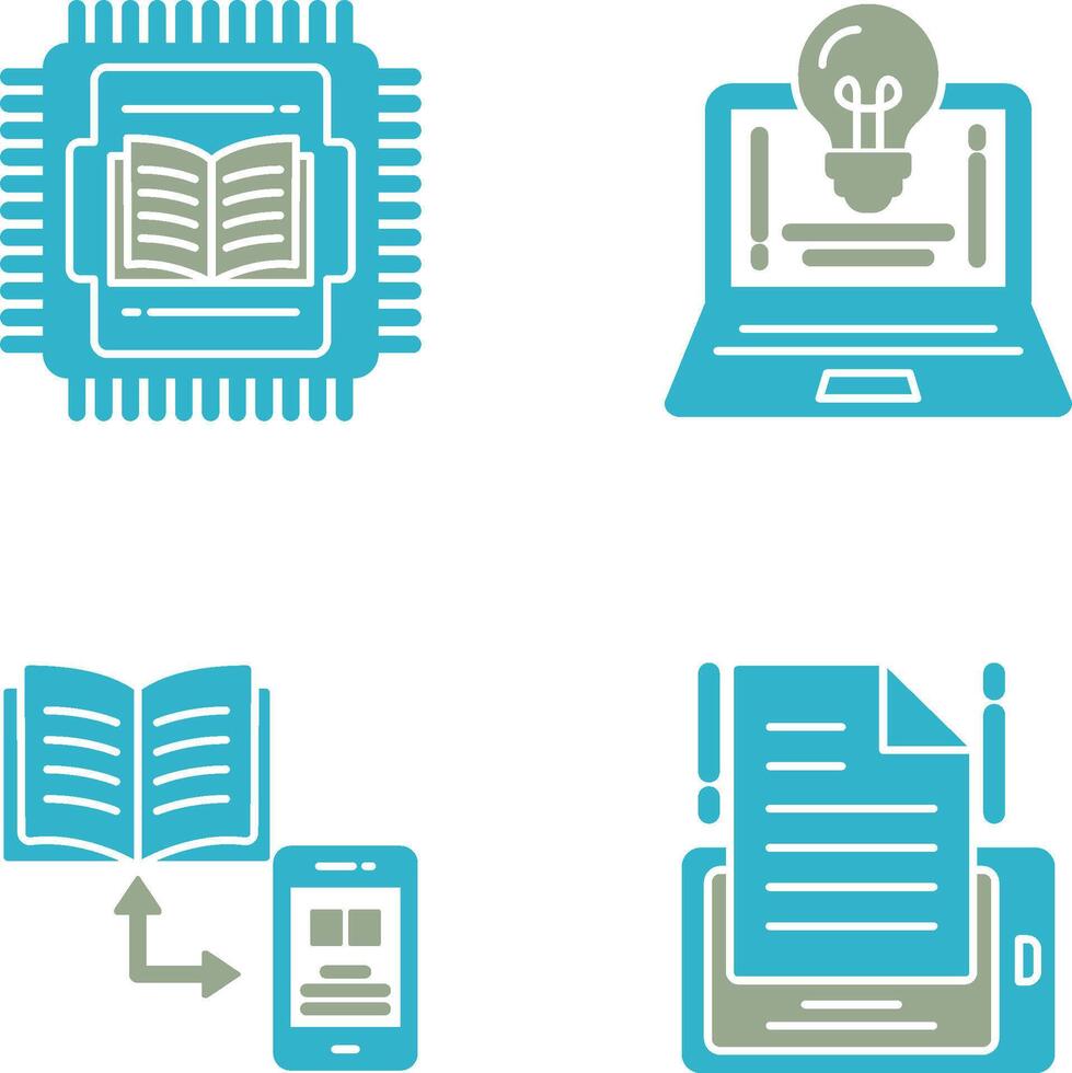 Cpu and Lamp Icon vector