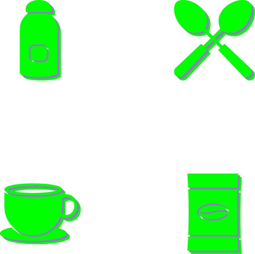 syrup and spoon Icon vector