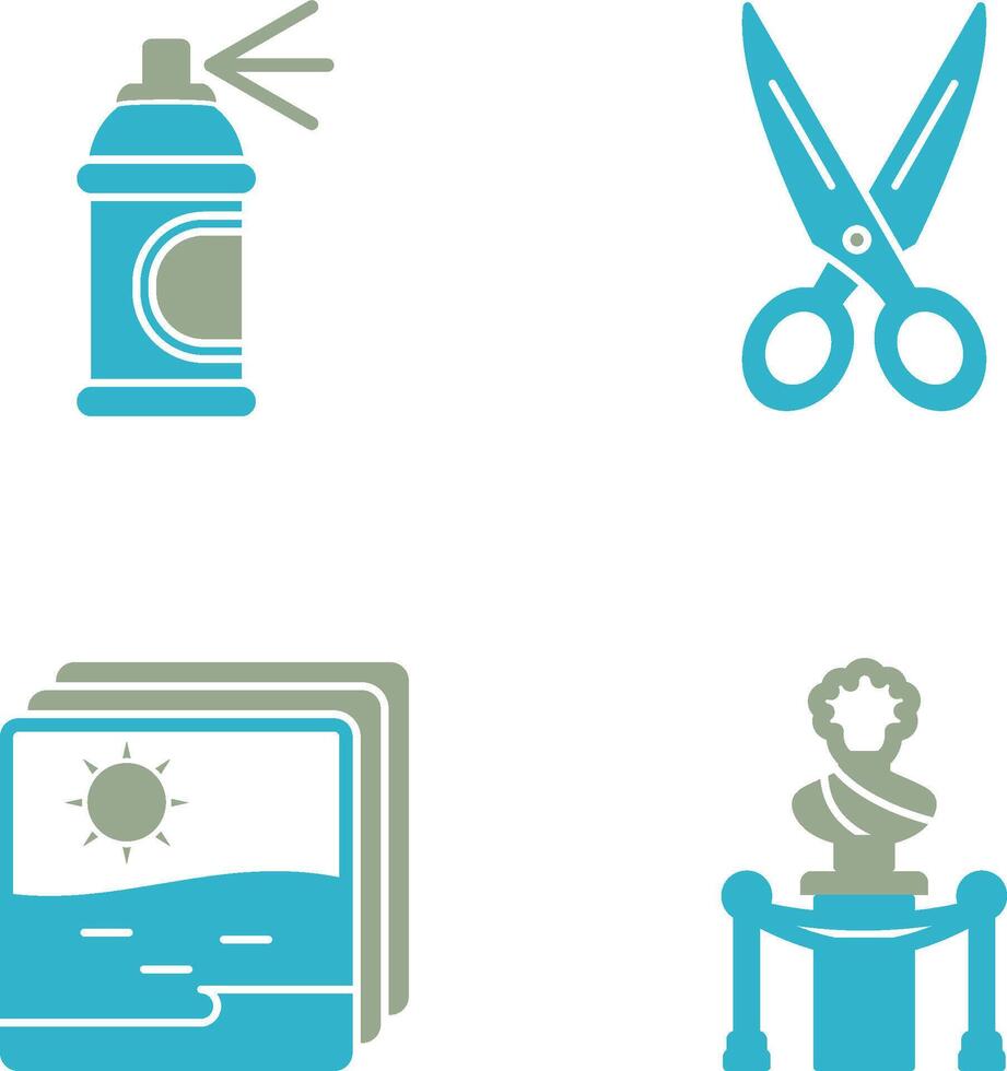 Spray and Scissors Icon vector