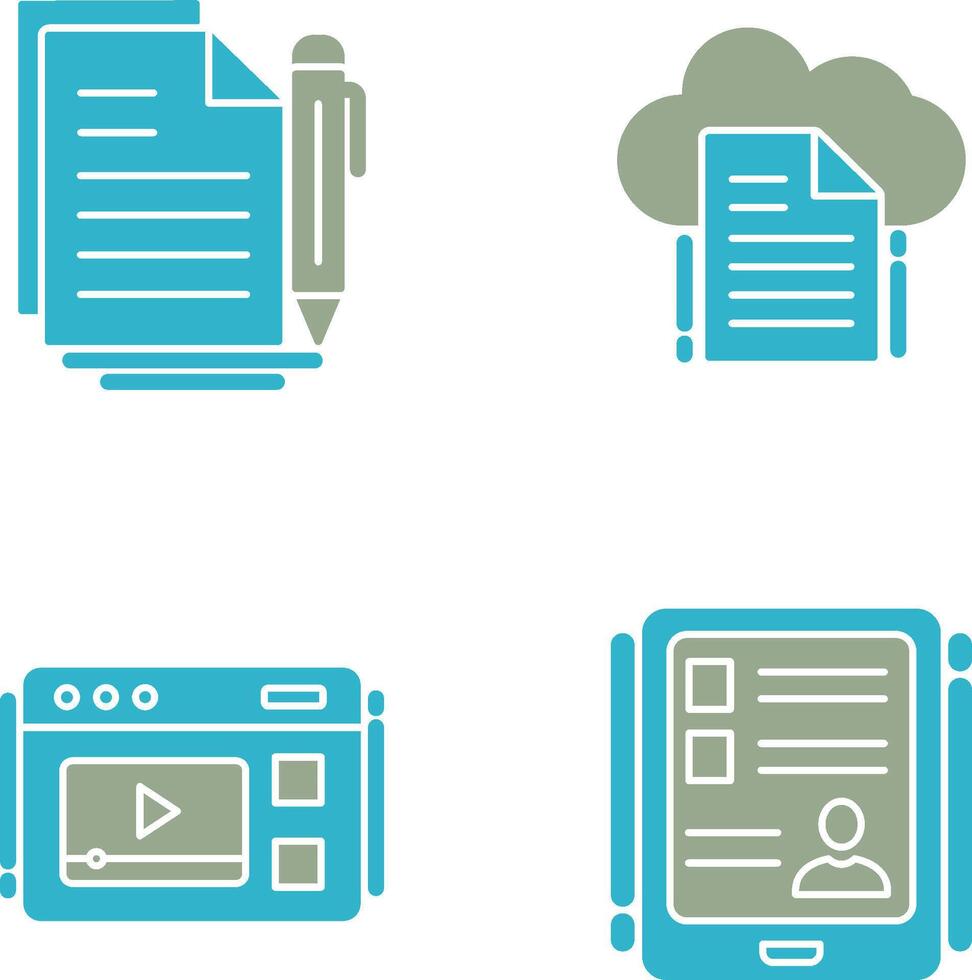 Document and File Icon vector