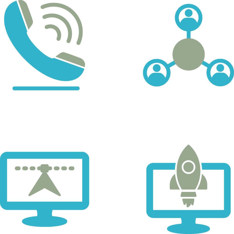 Phone and Share Icon vector