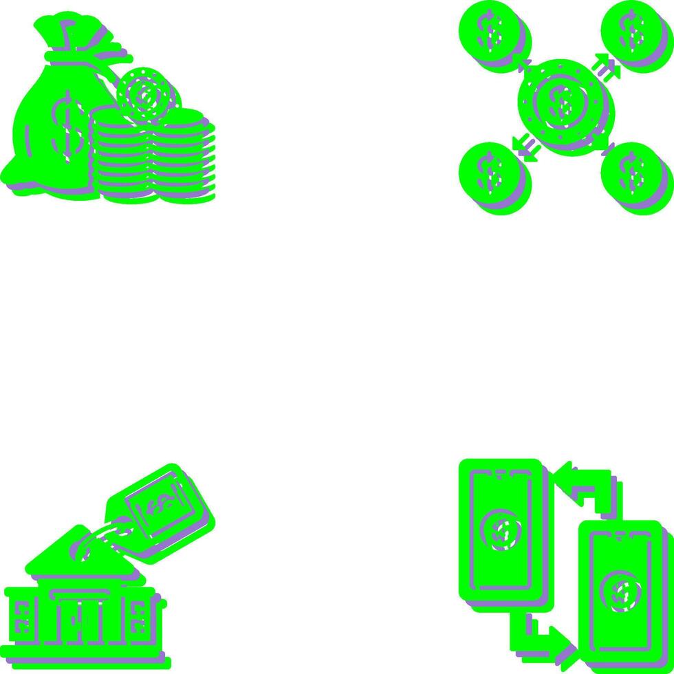 Saving and Distribution Icon vector