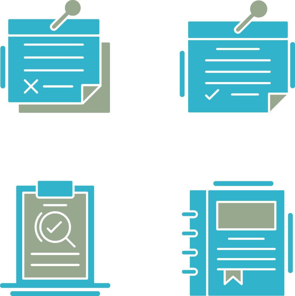 Note and Note Icon vector