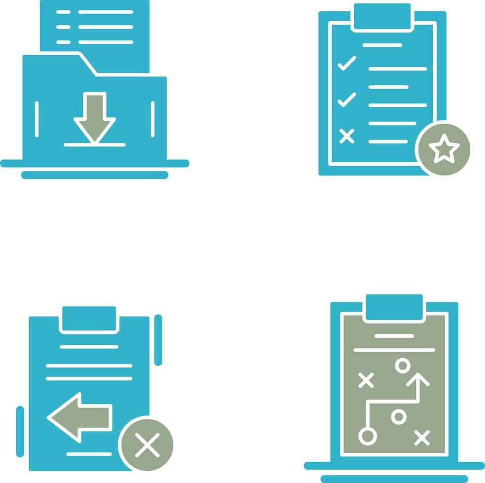 Save List and Task List Icon vector