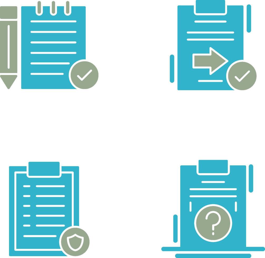 Check Notes and Send Icon vector