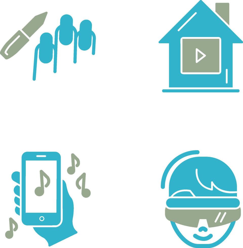 Manicure and Icon vector