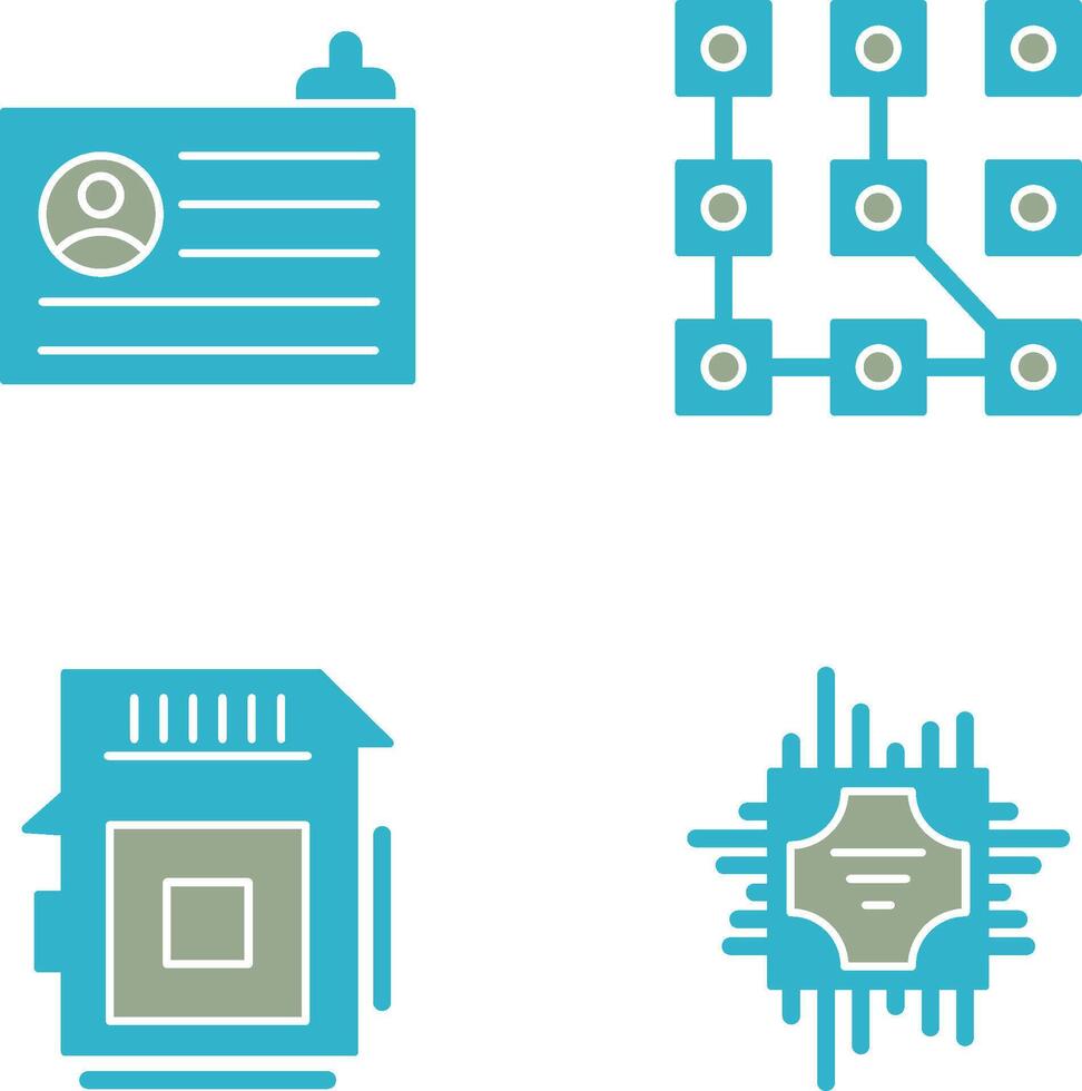 Account and Pattern Icon vector