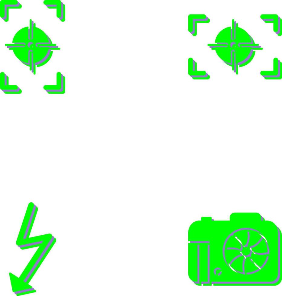 focus vertical and focus horizontal Icon vector