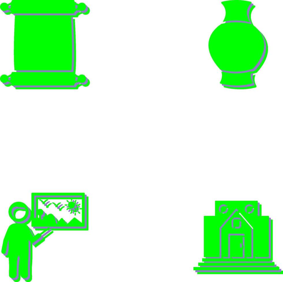 Scroll of Paper and Antique Icon vector