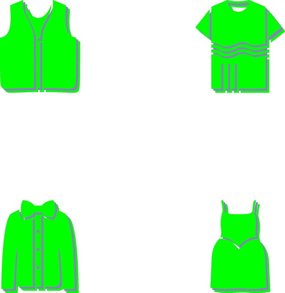 Swimming Vest and Accessory Icon vector