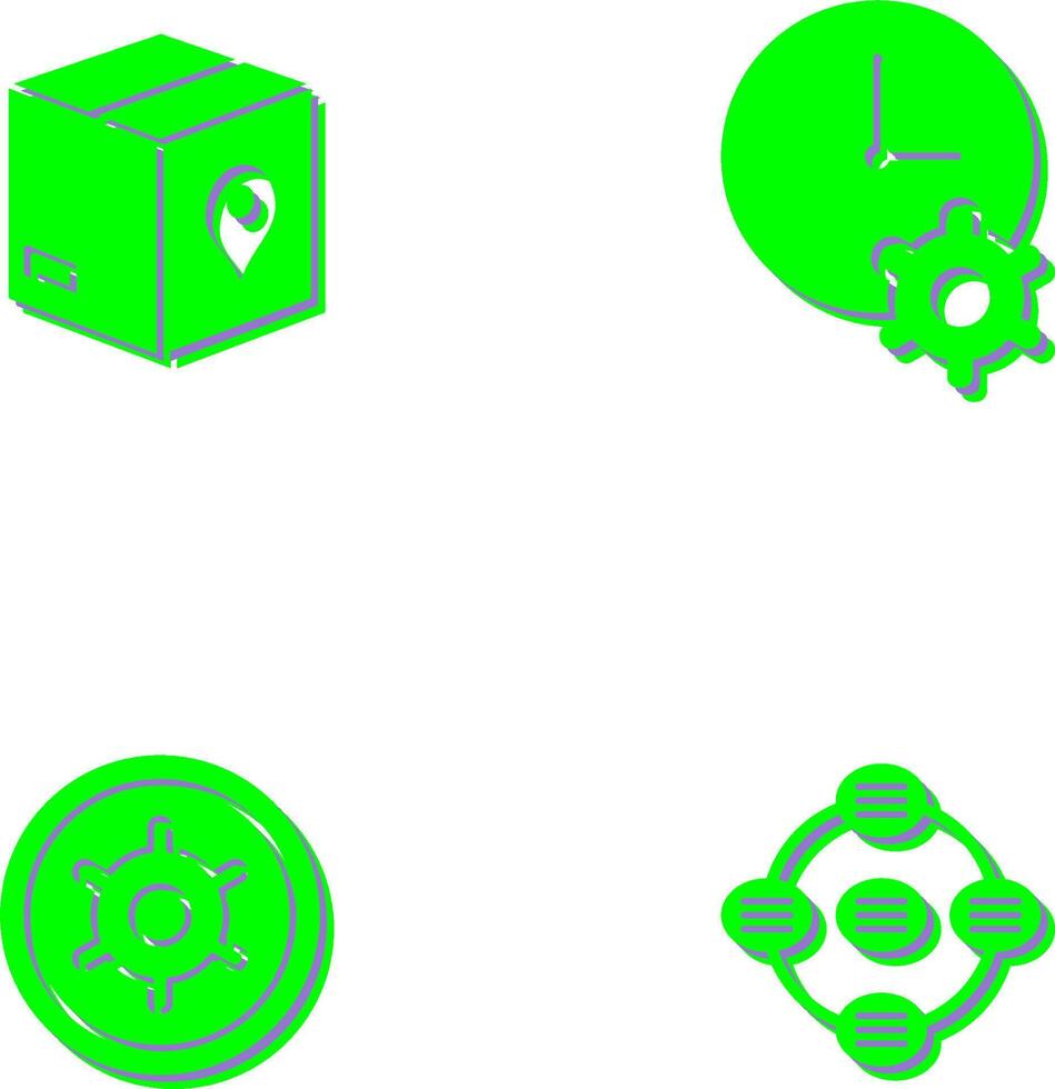 Tracking Services and Time Optimization Icon vector