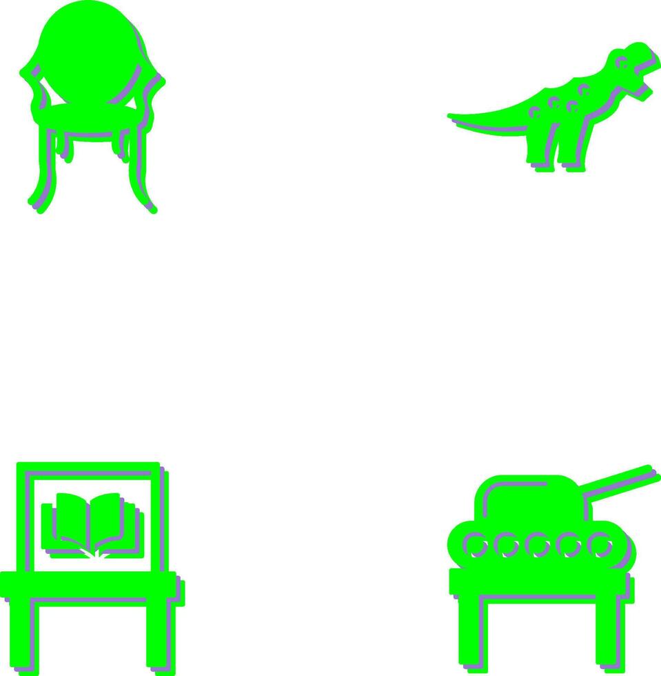 Ancient and Dinosaur Icon vector