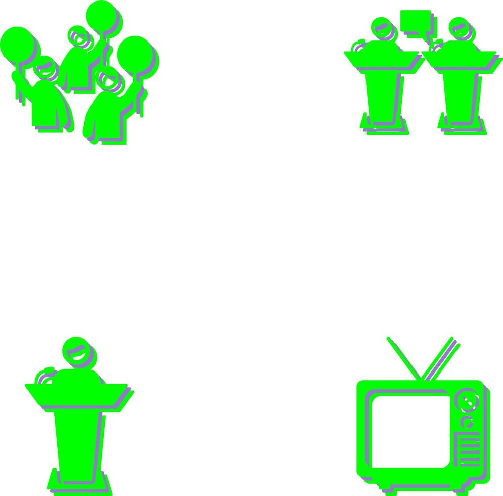 Protest and Debate Icon vector