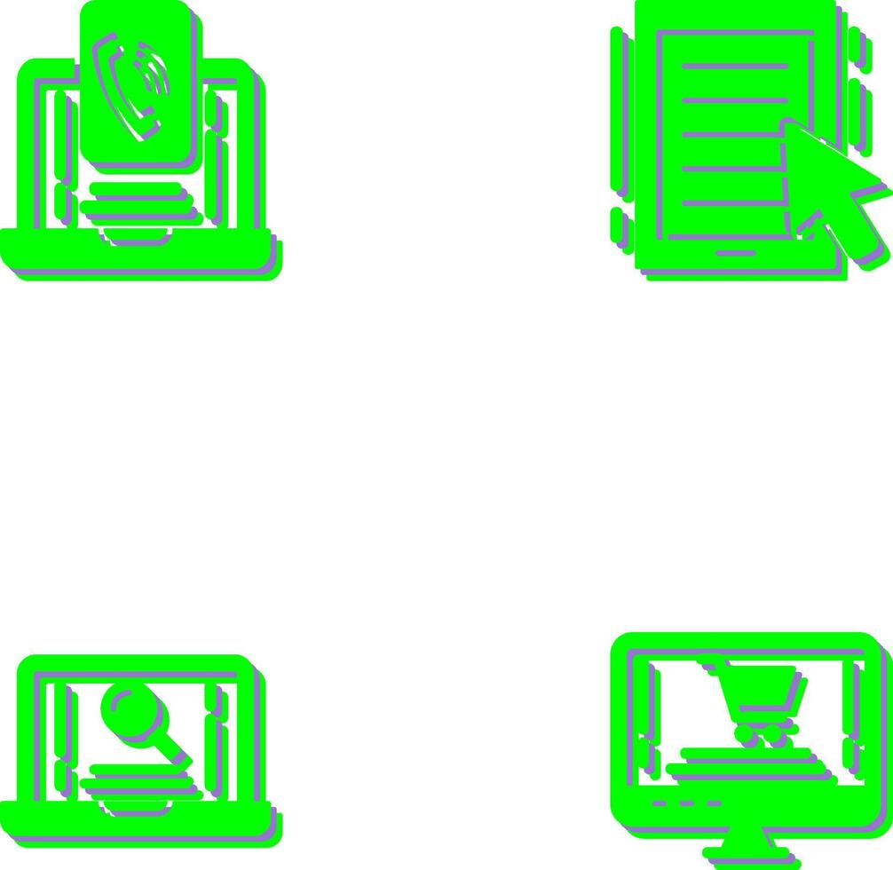 Contact and Ebook Icon vector