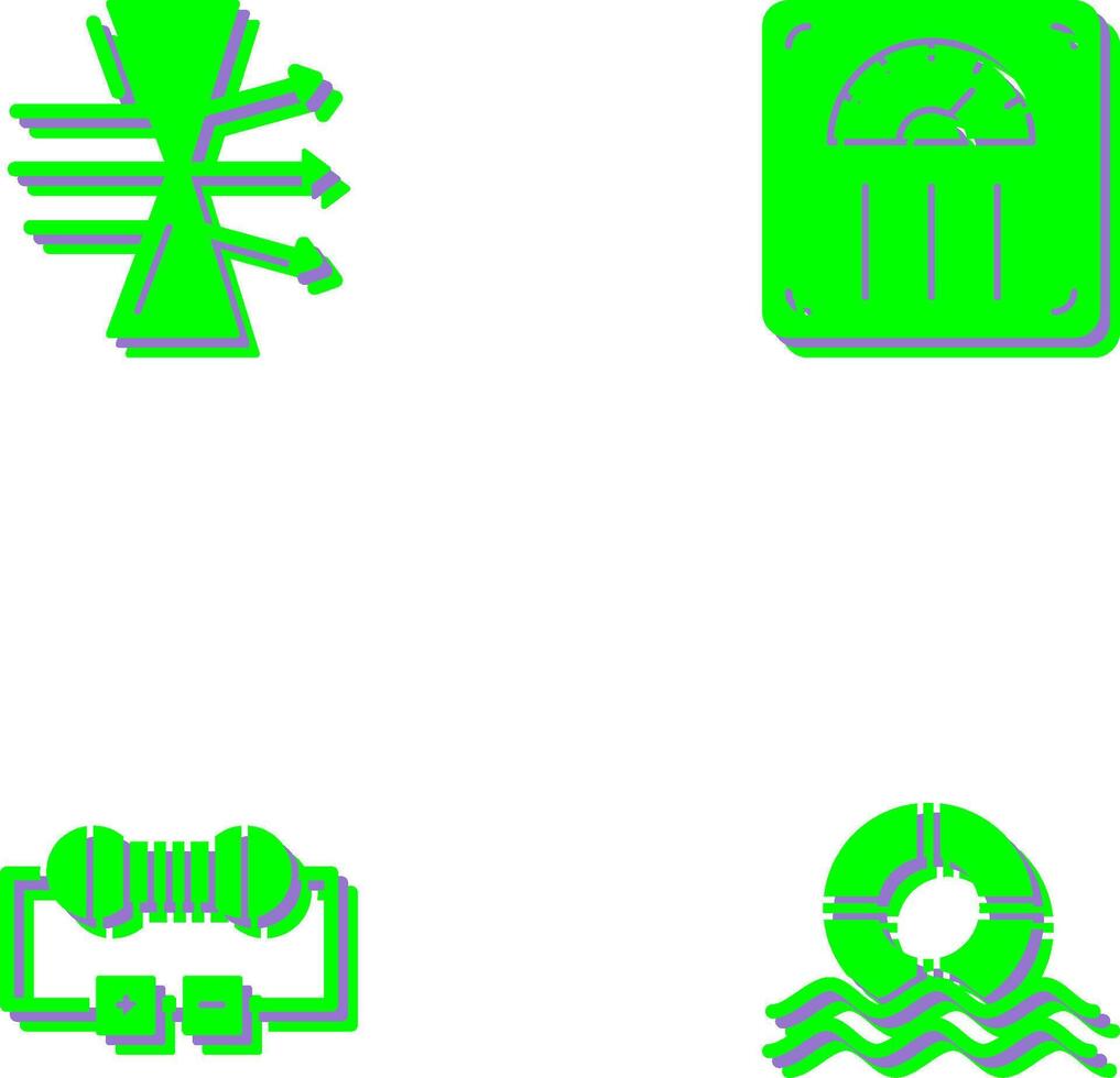 Dispersion and Weight Scale Icon vector
