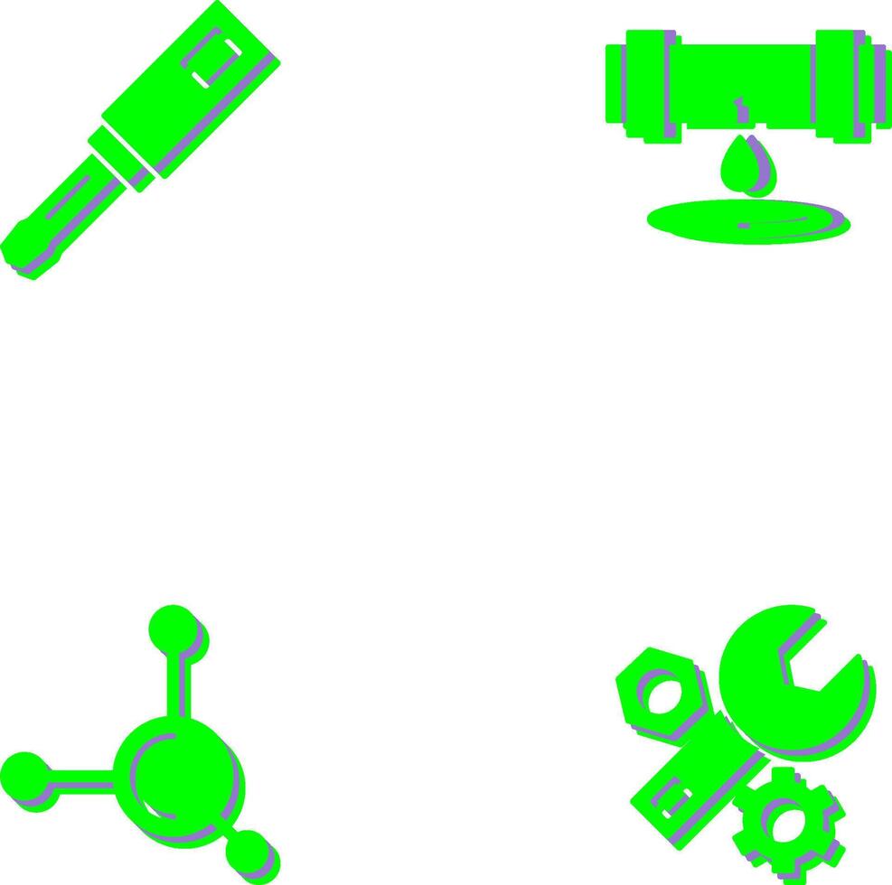 Screwdriver and Leak Icon vector