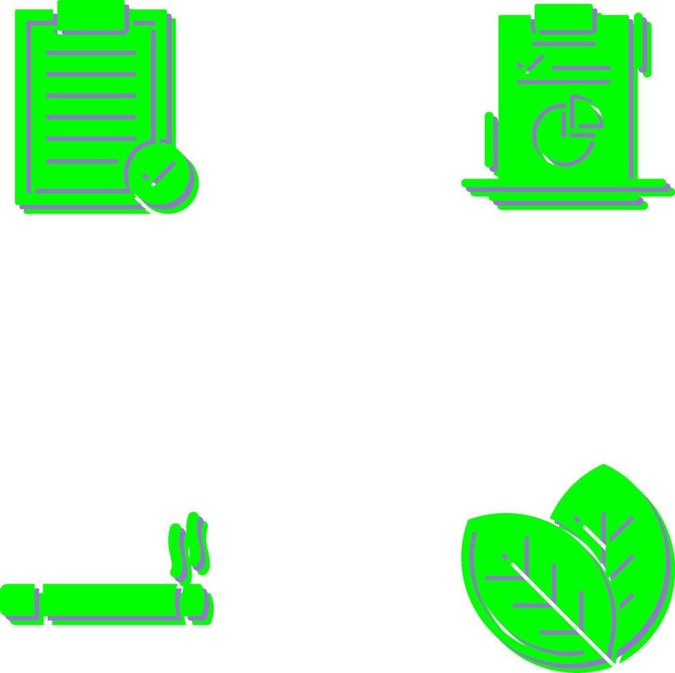 Selected and Diagram Icon vector