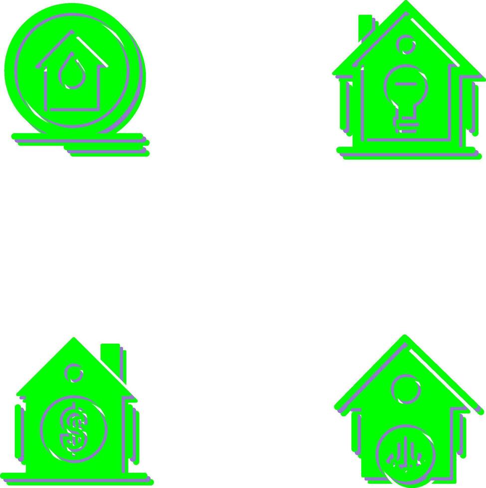 Fire Alarm and Home Automation Icon vector