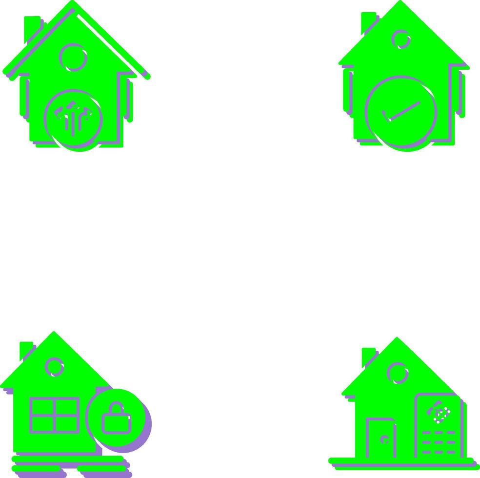 Vent and Houses Icon vector