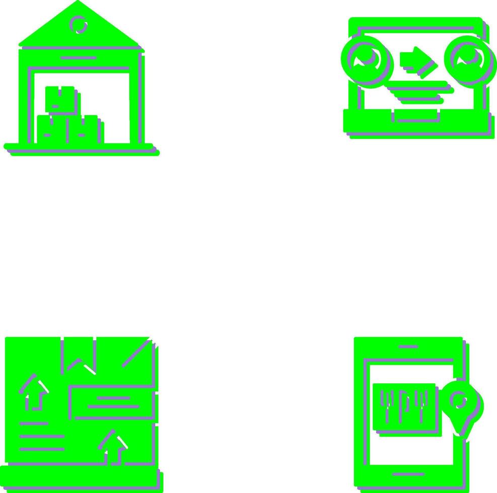 warehouse and delivery Icon vector