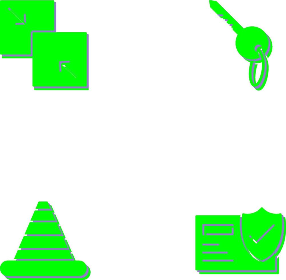 Combine and Key Icon vector