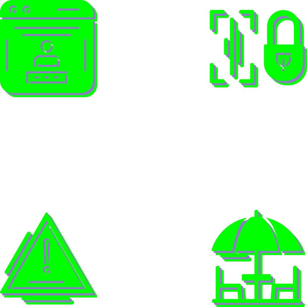Voice Lock and Password Icon vector