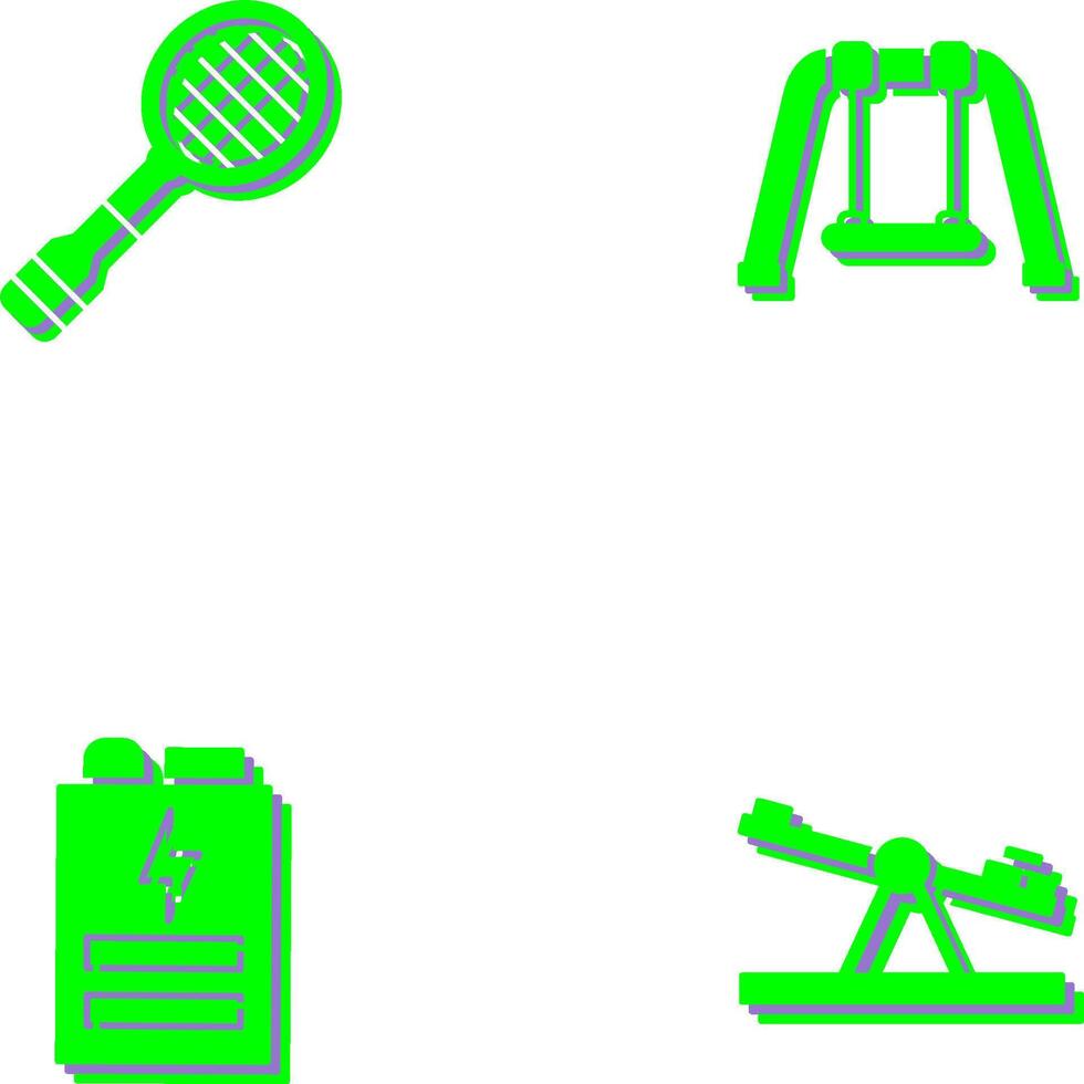 Racket and Swing Icon vector