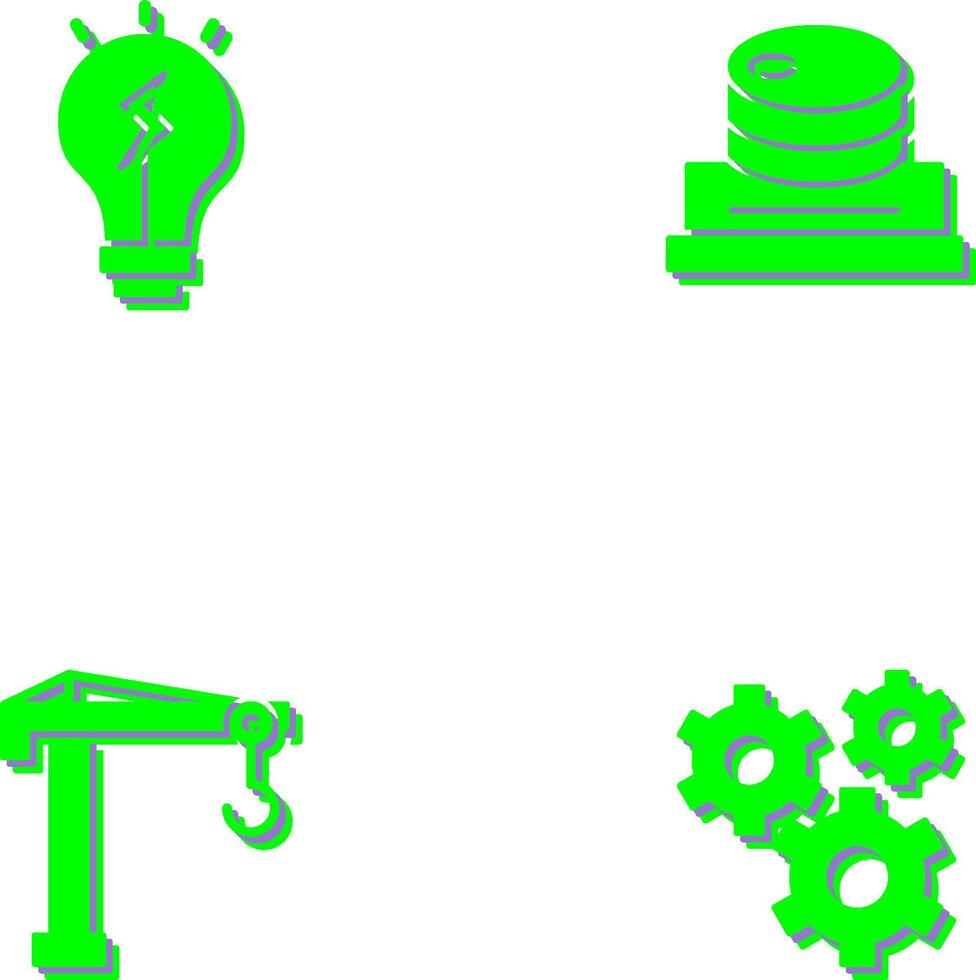 Idea and Barrel Icon vector