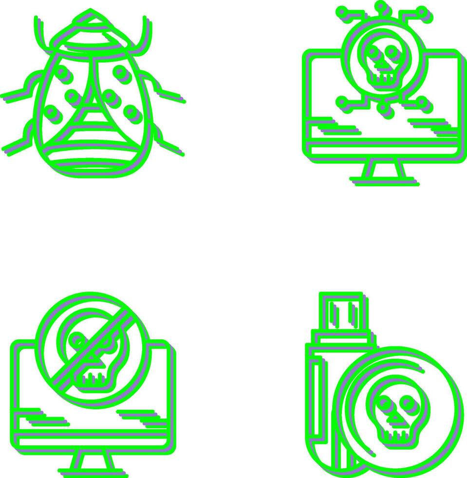 Bug and Virus Icon vector