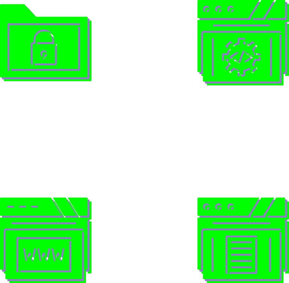 Folder and Development Icon vector