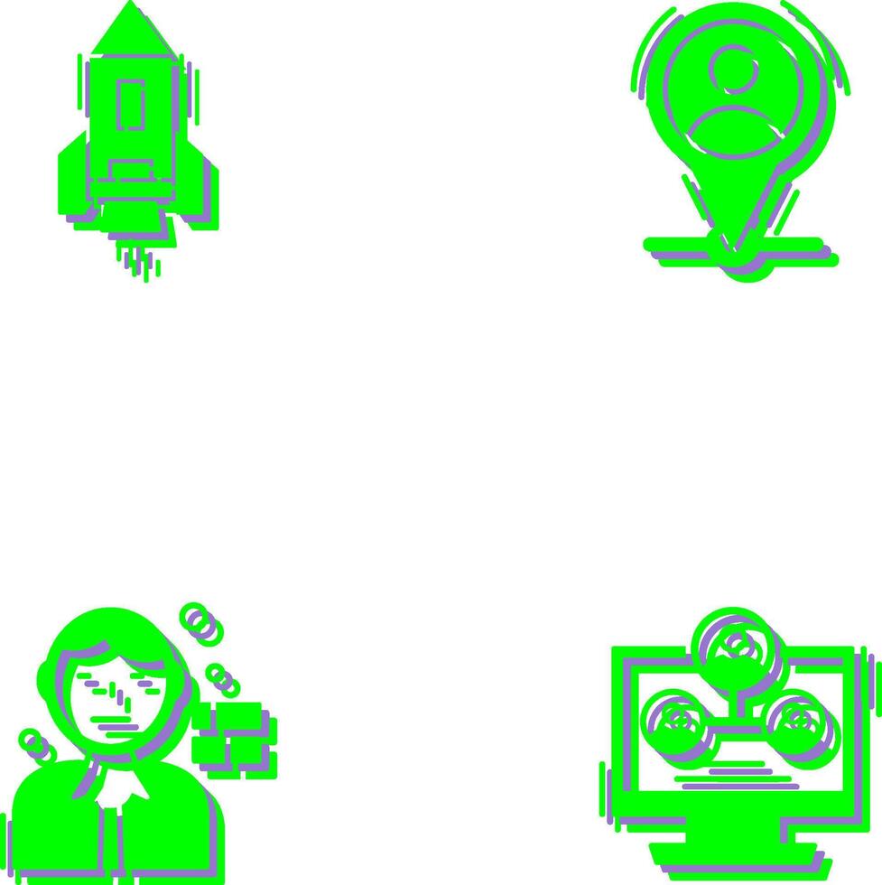 Start Up and Placeholder Icon vector