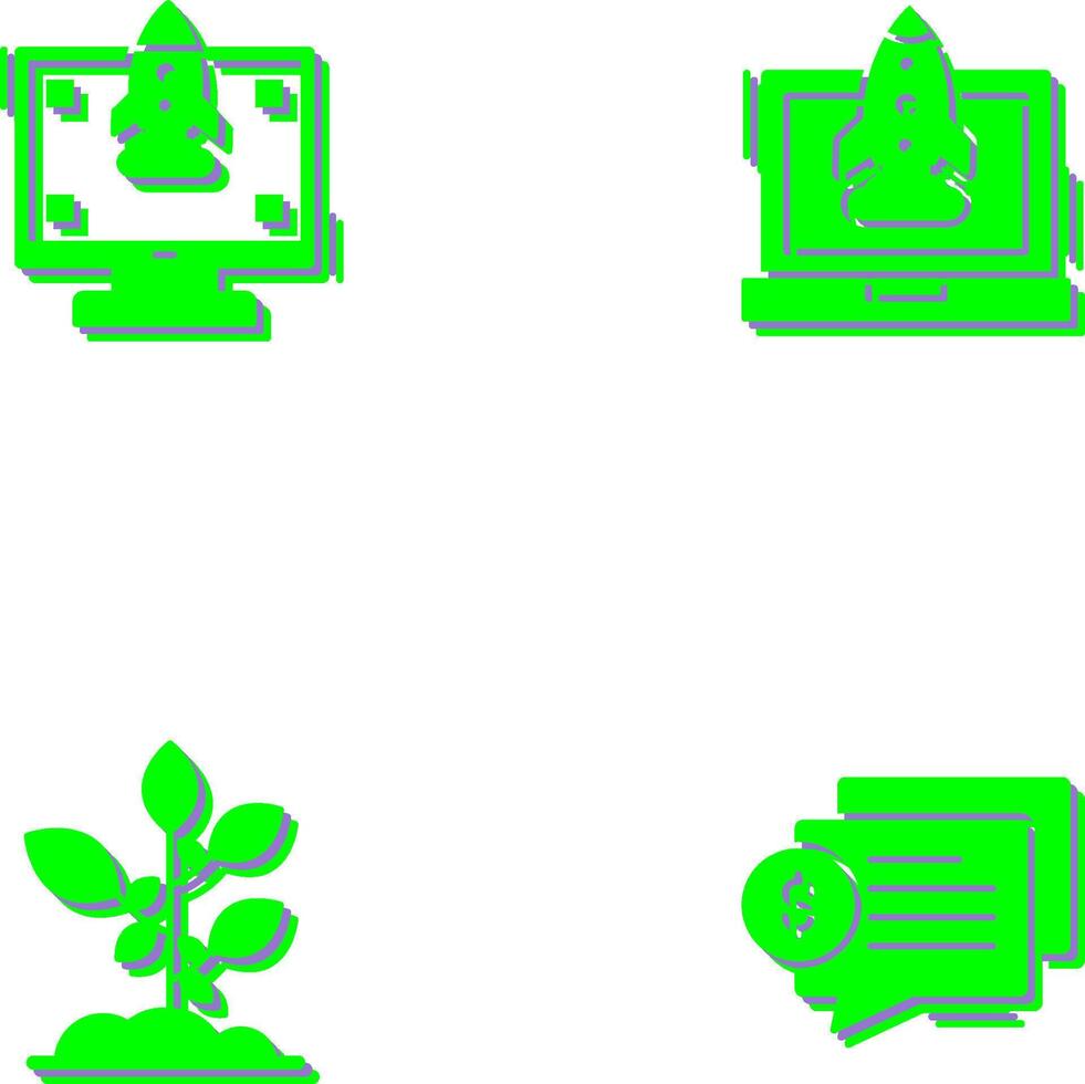 High Performance and Rocket Icon vector
