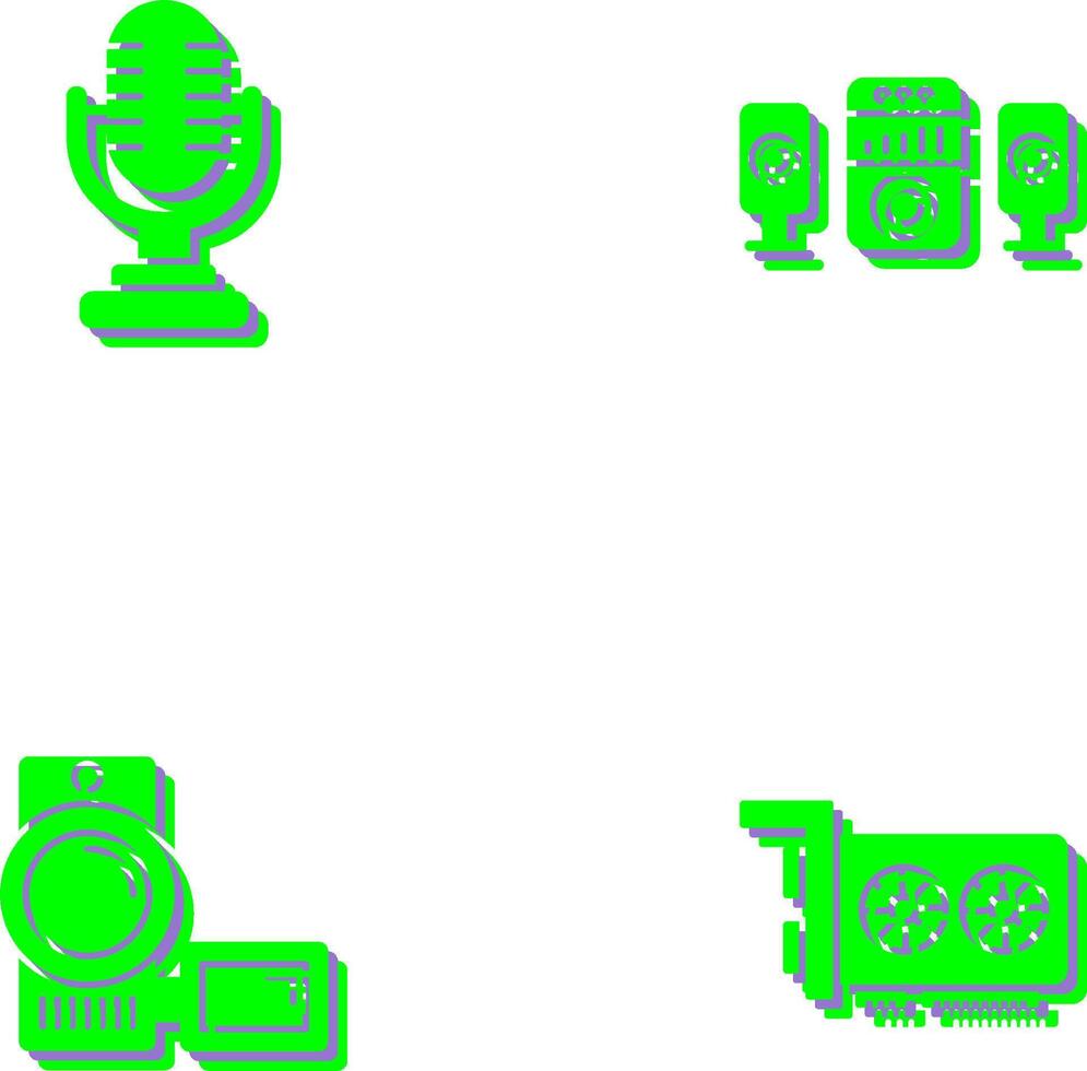 Microphone and Sound System Icon vector