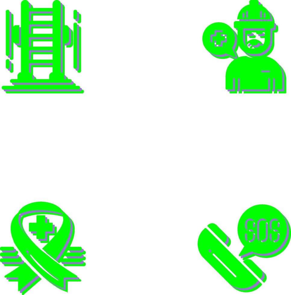 Ladder and Support Icon vector