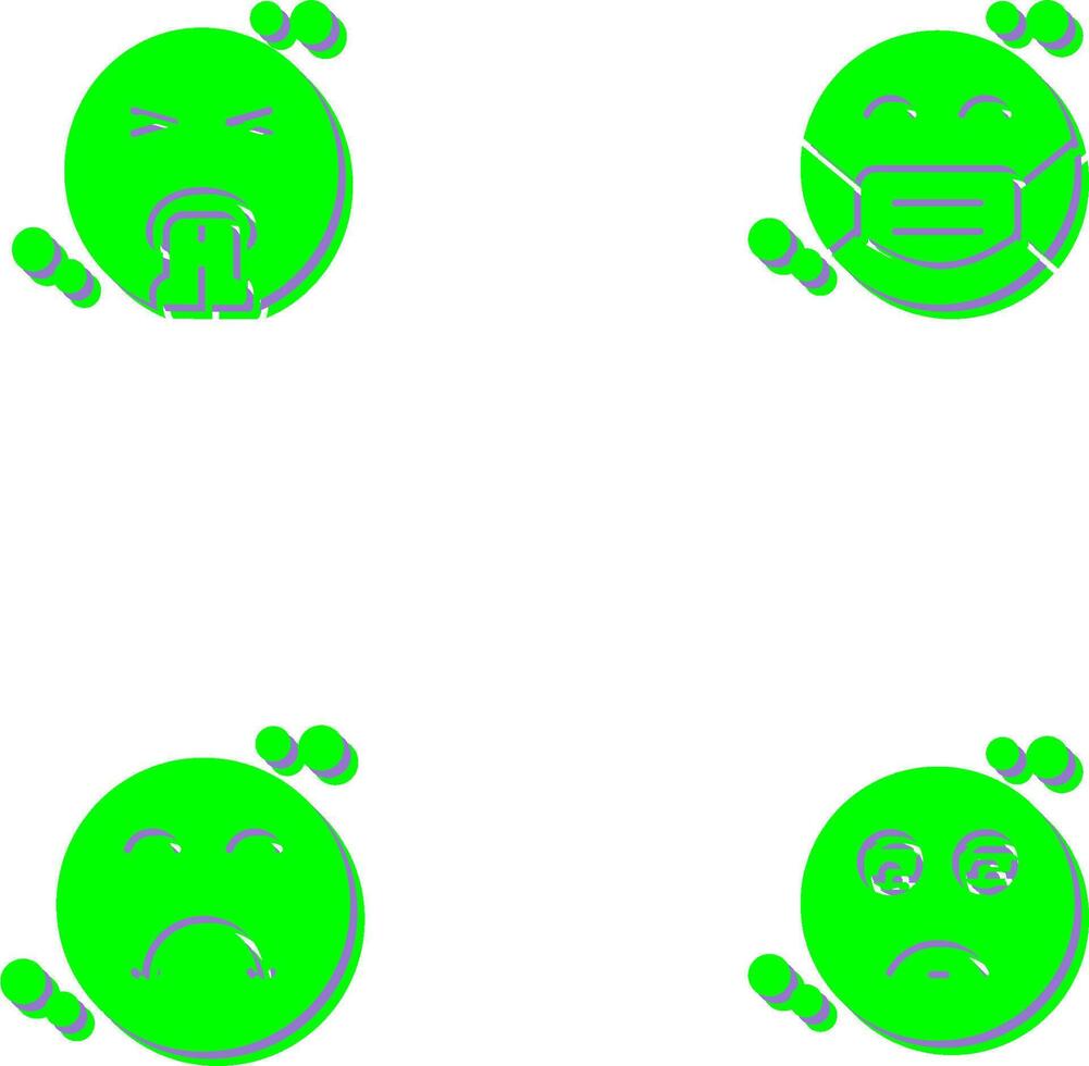 Vomit and Mask Icon vector