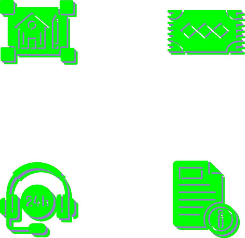 blueprint and rug Icon vector