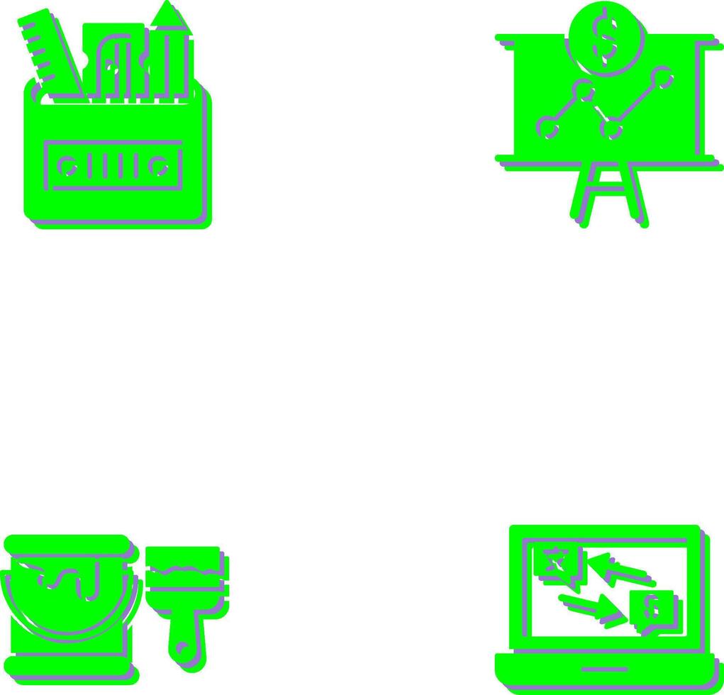 Stationery and Presentation Icon vector