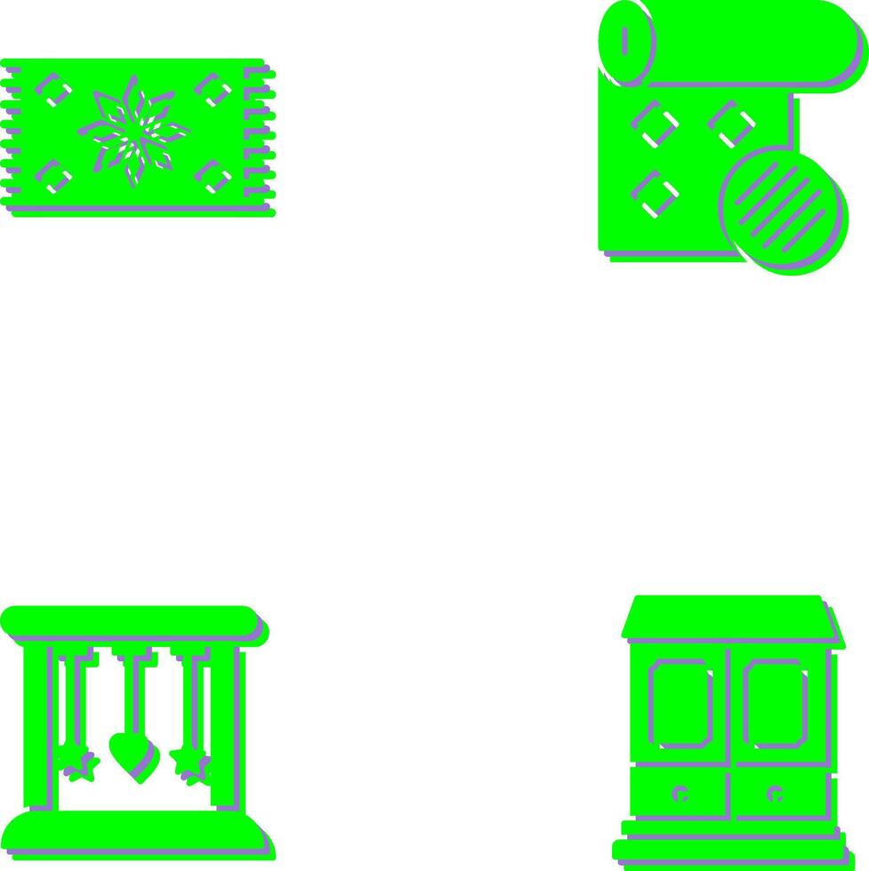 Carpet and Wallpaper Icon vector
