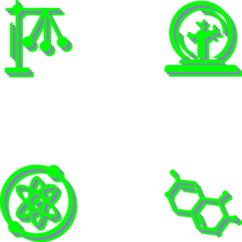 Pendulum and Plasma Ball Icon vector